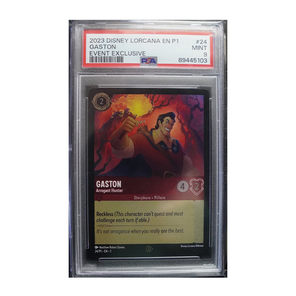 Gaston - Arrogant Hunter - [Foil, Promo, Graded PSA 9] Promo (P1)