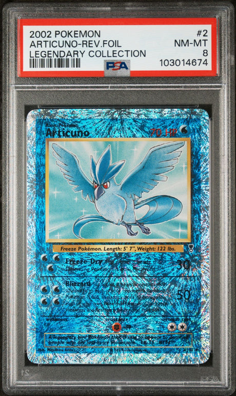 Articuno #2 - [Reverse Holo, Graded PSA 8] Legendary Collection