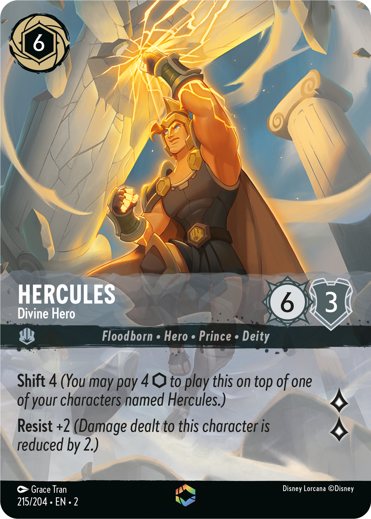 Hercules - Divine Hero - [Foil, Enchanted] Rise of the Floodborn (2)