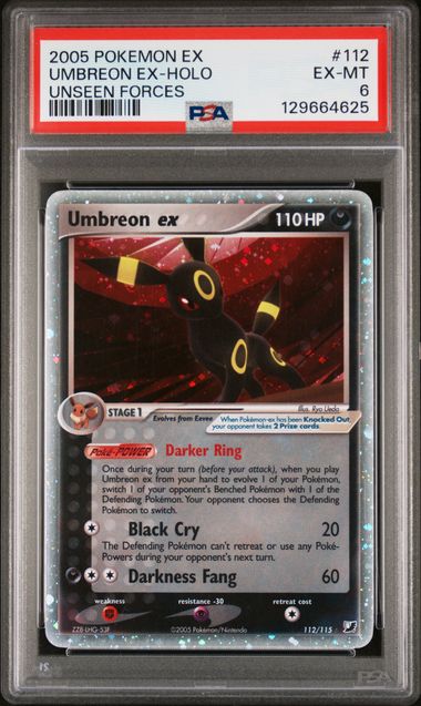 Umbreon ex #112 - [Graded PSA 6] Unseen Forces (UF)