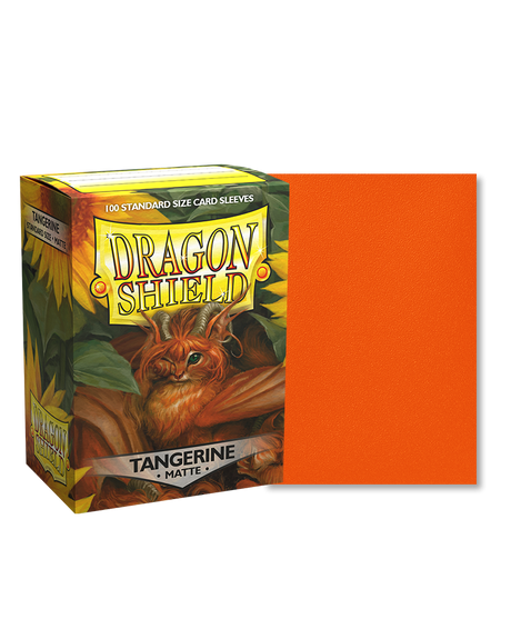 Dragon Shield Deck Protector Sleeves - Matte Tangerine (100 Count)