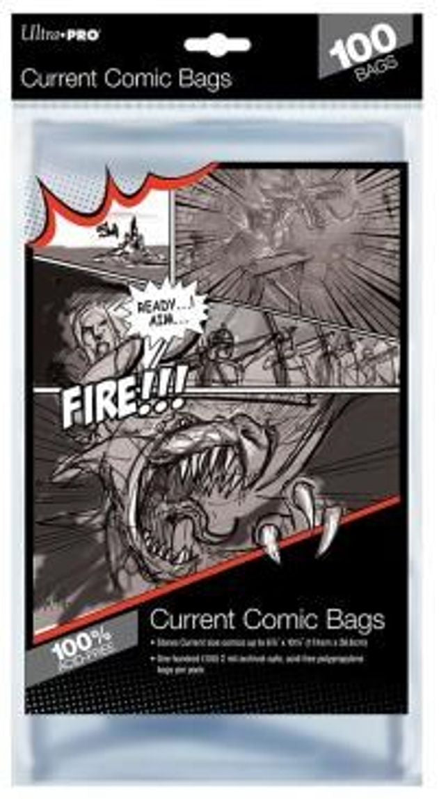 Current Size 6-7/8" X 10-1/2" Comic Bags (100-Pack) - Ultra Pro
