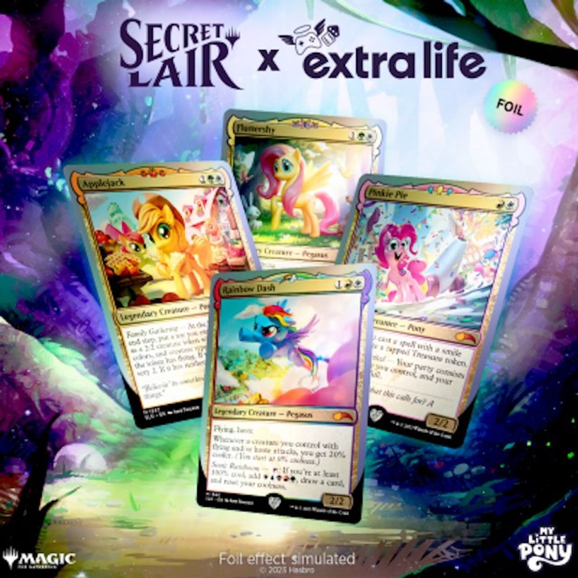 Secret Lair: Ponies: The Galloping 2: Extra Life 2023 - Traditional Foil Edition - Secret Lair Drop Series (SLD)