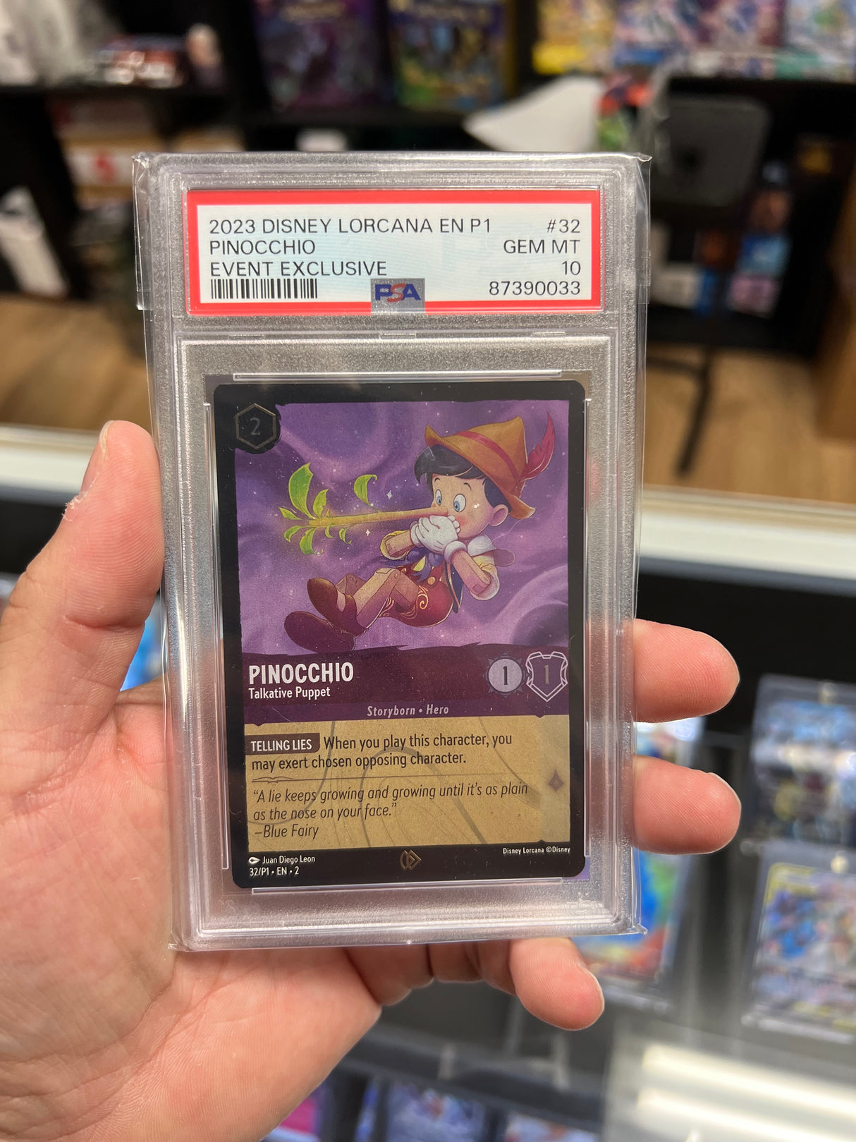 Pinocchio - Talkative Puppet - [Foil, Convention, PSA Graded 10] Promo (P1)