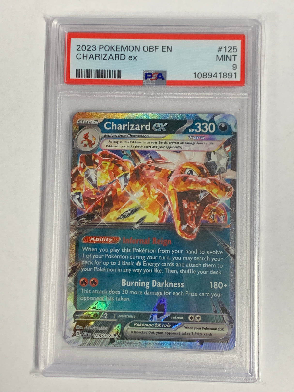 Charizard ex #125 - [Graded PSA 9] OBF EN
