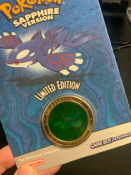 Pokémon Sapphire Version Limited Edition Coin GBA 2003