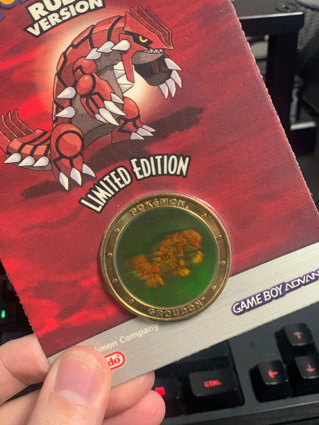 Pokémon Ruby Version Limited Edition Coin GBA 2003