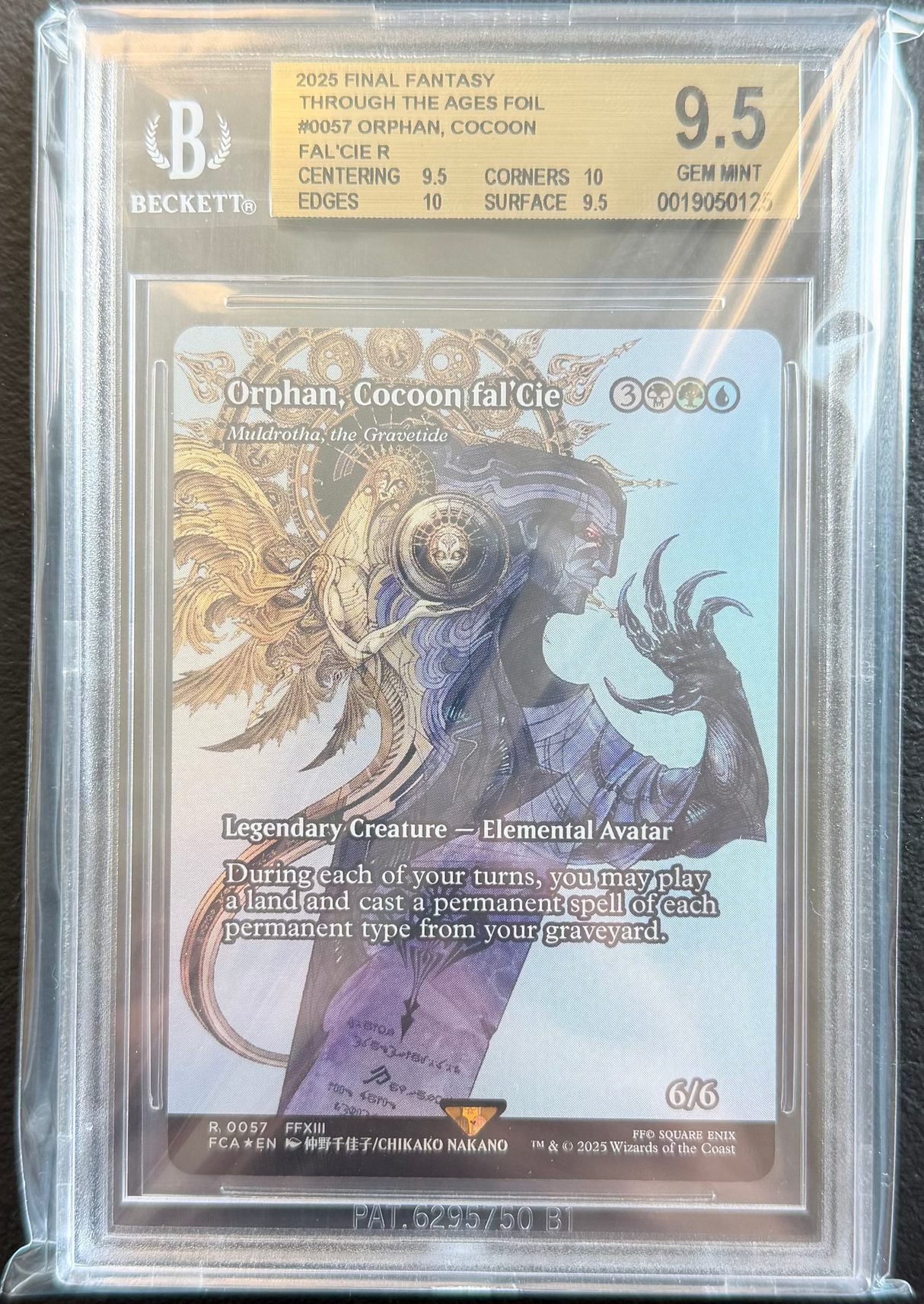 Orphan, Cocoon fal'Cie - Muldrotha, the Gravetide #57 (Showcase) - [Graded BGS 9.5] FINAL FANTASY: Through the Ages (FCA)