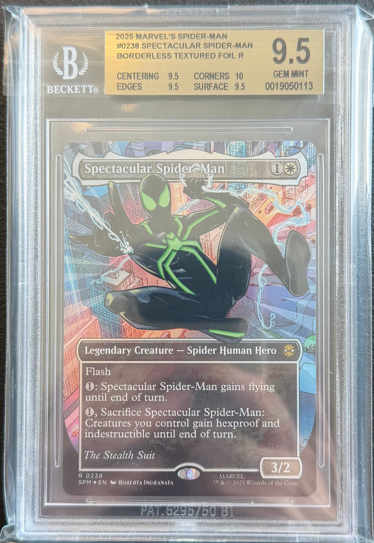 Spectacular Spider-Man #238 (Borderless) (Textured Foil) - [Graded BGS 9.5] Marvel's Spider-Man (SPM)