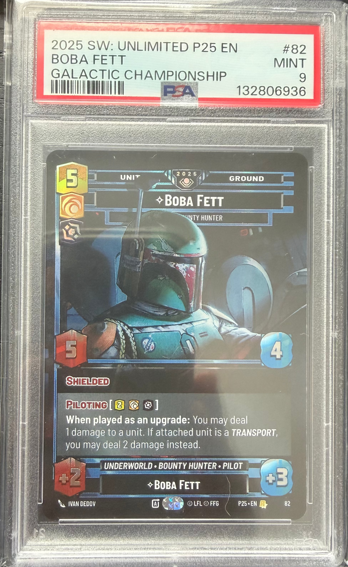 Boba Fett - Feared Bounty Hunter #82- [Graded PSA 9] Organized Play Promos (OPP)