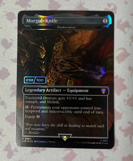 Morgul-Knife - Shadowspear - [Foil, Serial 098] Tales of Middle-earth Commander (LTC)