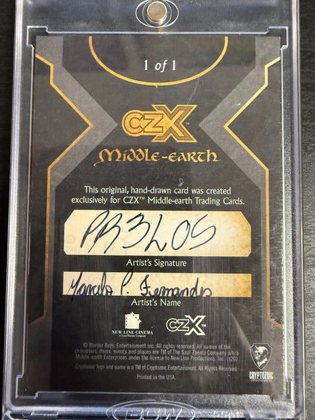 Cryptozoic CZX Middle-earth Gollum 1/1 Art Sketch