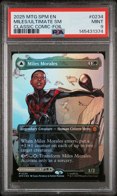 Miles Morales (Borderless) #234- [Graded PSA 9] Marvel's Spider-Man (SPM)