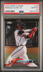 Ronald Acuna Jr. 2018 Topps Chrome #193 - [PSA Graded 10] - Front