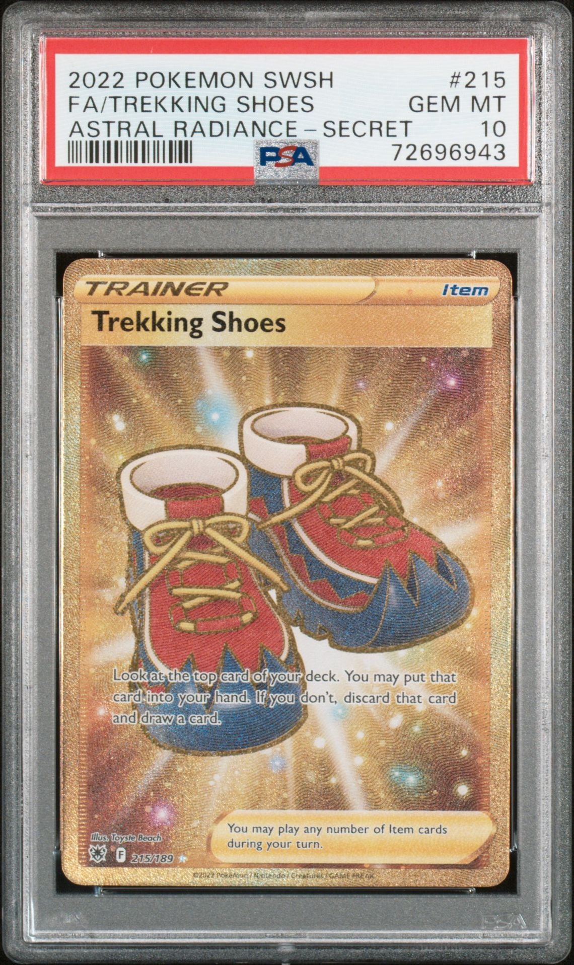 FA/Trekking Shoes #215 - [PSA Graded 10] Astral Radiance-Secret - Front