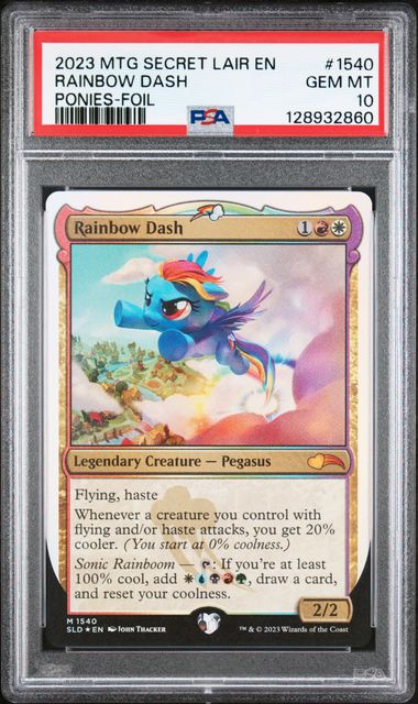 Rainbow Dash #1540 - [Graded PSA 10]  Secret Lair Drop Series (SLD)
