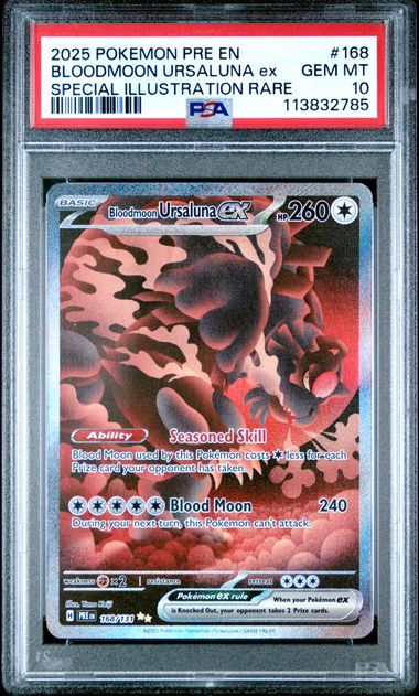 Bloodmoon Ursaluna ex #168 - [Graded PSA 10] SV: Prismatic Evolutions (PRE)