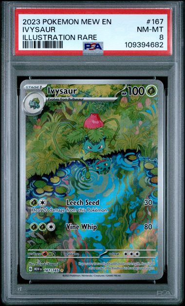 Ivysaur Illustration Rare #167 - [Graded PSA 8] Scarlet Violet 151 (Mew)