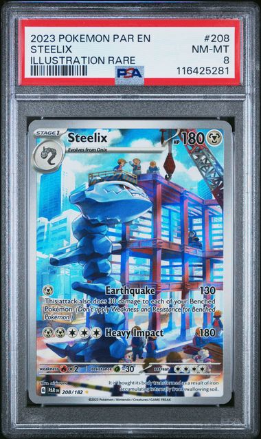Steelix Illustration Rare #208 - [Graded PSA 8] Paradox Rift
