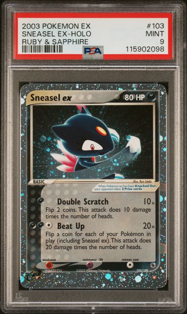 Sneasel ex #103 - [Graded PSA 9] Ruby and Sapphire (RS)