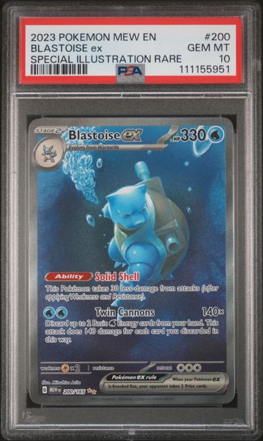 Blastoise ex #200 - [Graded PSA 10] SV: Scarlet & Violet 151 (MEW)