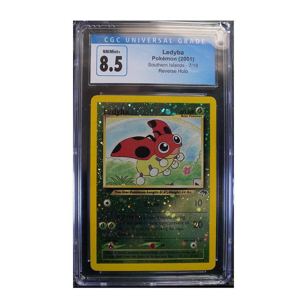 Ledyba - [Reverse Holo, Graded CGC 8.5] Southern Islands (SI)