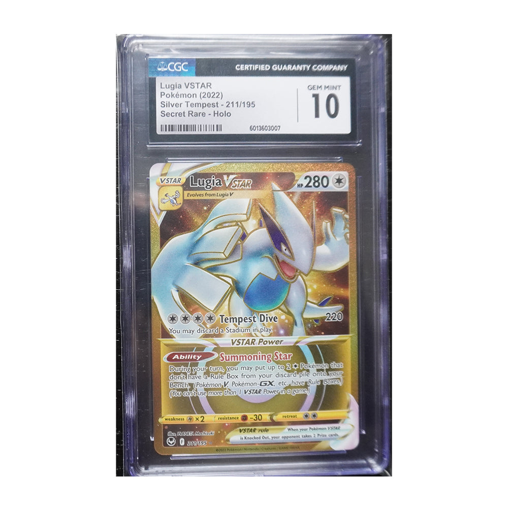Lugia VSTAR #211 (Secret) - [Holo, Graded CGC 10] SWSH12: Silver Tempest (SWSH12)