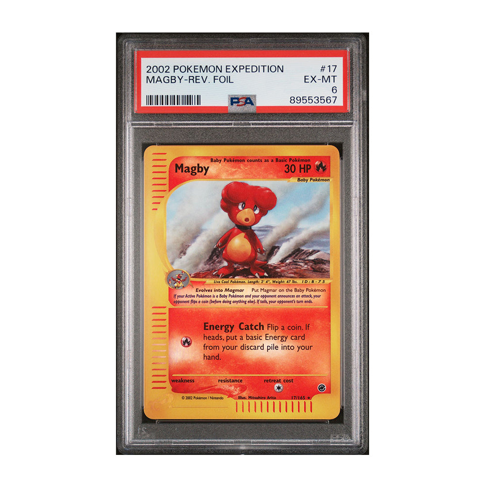 Magby (17) [Reverse Holo, Graded PSA 6] -  Expedition (EX)