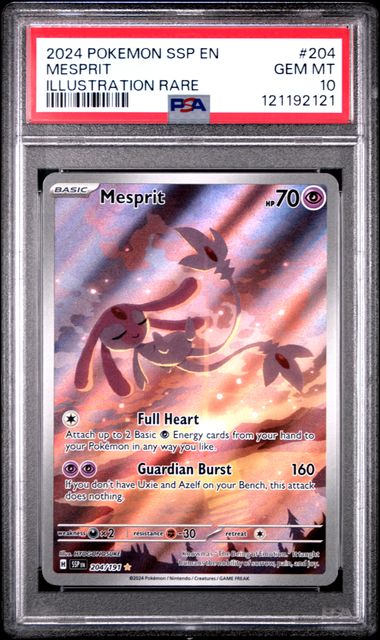 Mesprit #204 - [Graded PSA 10] SV08: Surging Sparks (SSP)