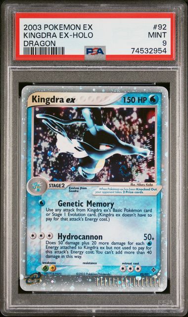 Kingdra ex #92 - [Graded PSA 9] EX Dragon (DR)