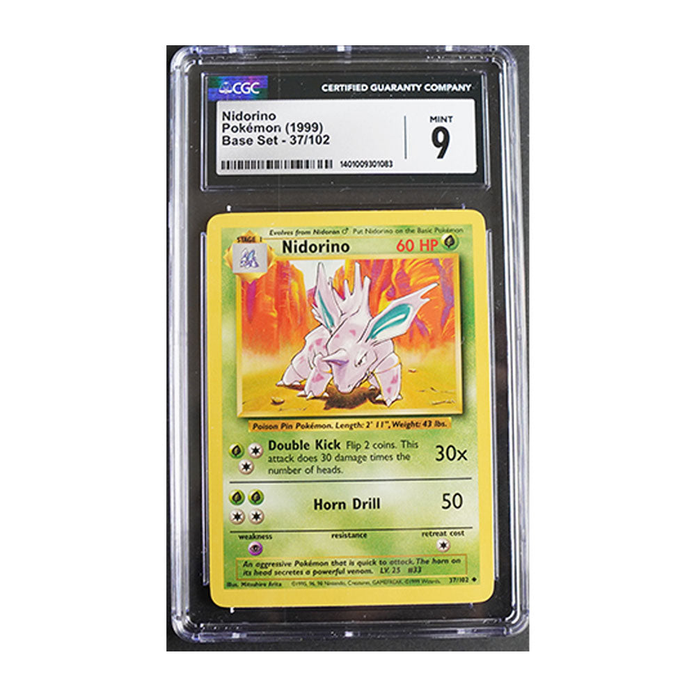 Nidorino [Graded CGC 9] - Base Set (BS)
