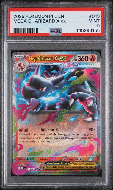 Mega Charizard X ex #13 - [Graded PSA 10] ME02: Phantasmal Flames (PFL)