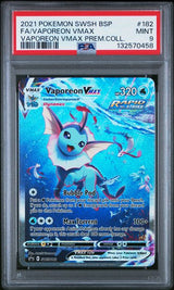 Vaporeon Vmax Vaporeon Vmax Premium Collection #182 - [Graded PSA 9] Swsh Black Star Promo (Copy)