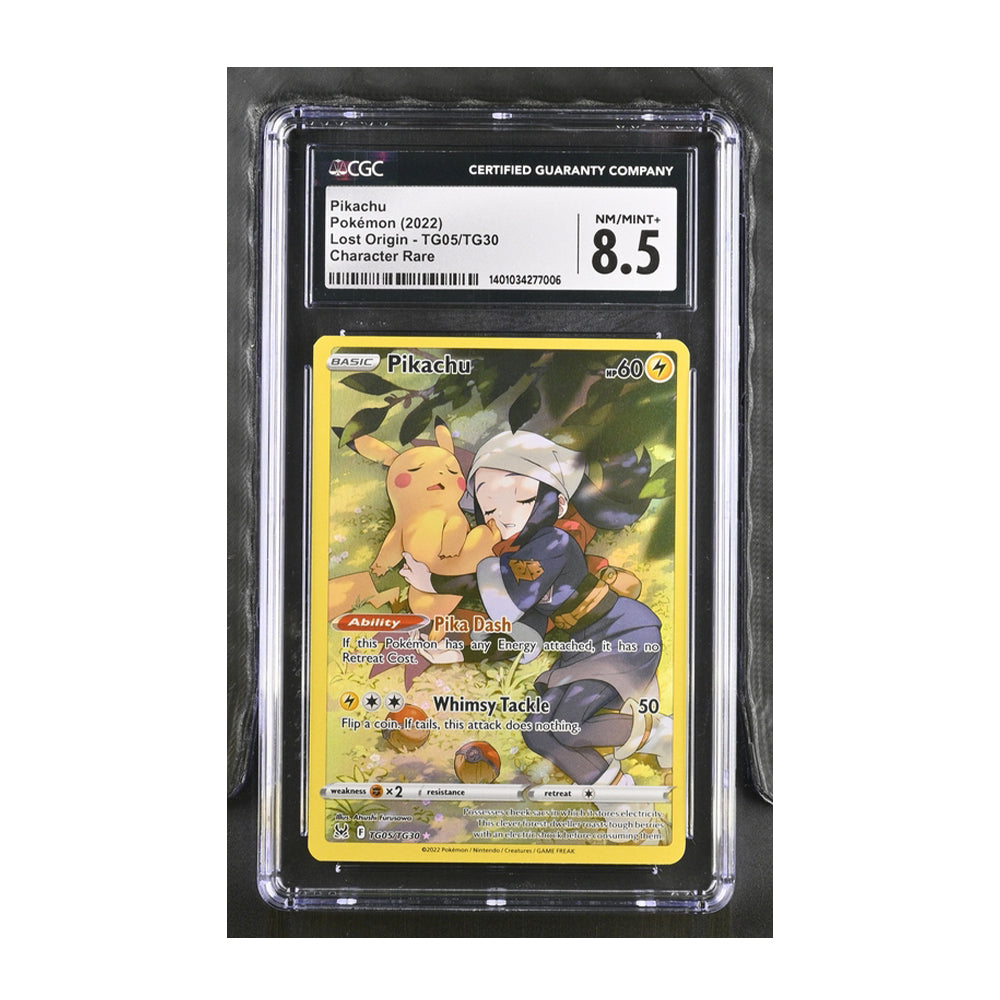 Pikachu - [Holo, Graded CGC 8.5] SWSH11: Lost Origin Trainer Gallery (SWSH11: TG)