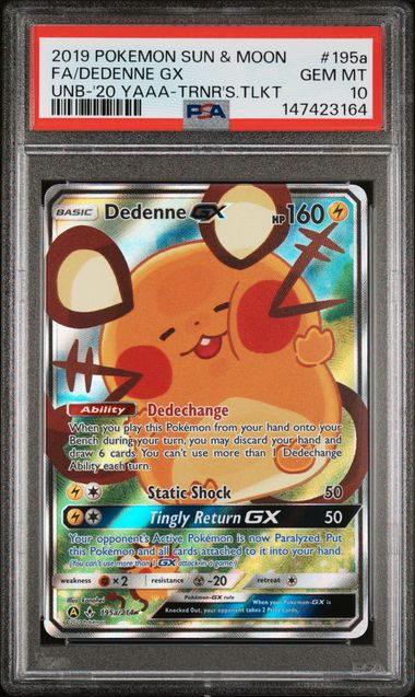 Dedenne GX #195a - [Graded PSA 10] Alternate Art Promos (PR)