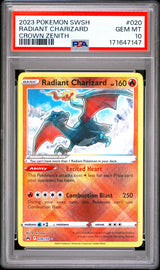 Radiant Charizard #020 - [PSA Graded 10] Crown Zenith - Front