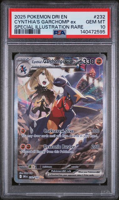 Cynthia's Garchomp ex #232 - [Graded PSA 10] SV10: Destined Rivals (DRI)