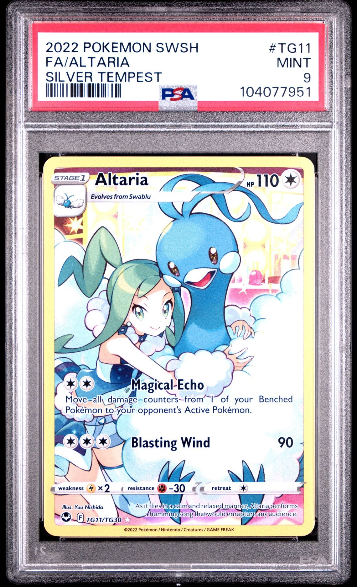 Altaria #TG11 - [Graded PSA 9] Sword & Shield Silver Tempest
