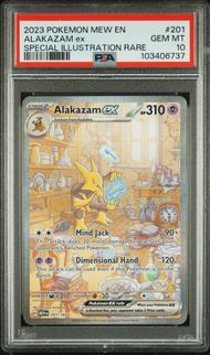 Alakazam Ex Special Illustration Rare #201 - [Graded PSA 10] Scarlet Violet 151 (Mew)