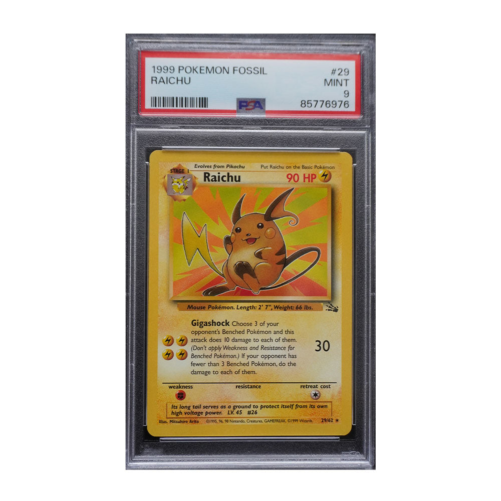 Raichu (29) [Graded PSA 9] - Fossil (FO)