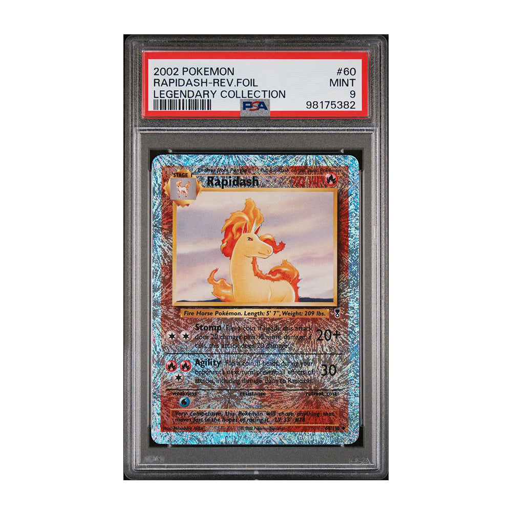 Rapidash - [Reverse Holo, Graded PSA 9] Legendary Collection (LC)