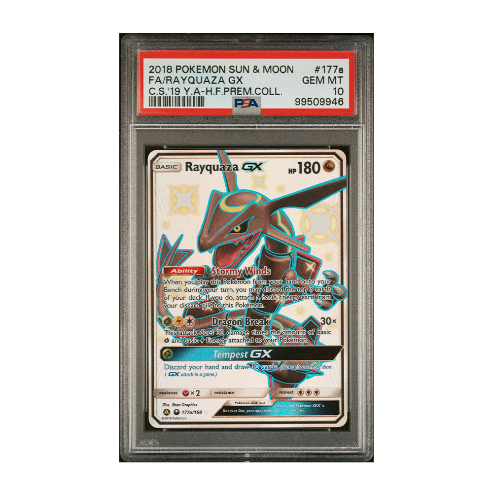 Rayquaza GX 177a/168 [Holo, Graded PSA 10] Alternate Art Promos (PR)