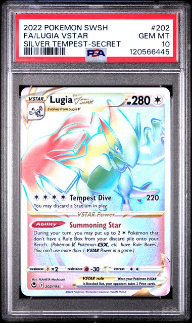 Lugia VSTAR (Secret) #202 - [Graded PSA 10] SWSH12: Silver Tempest (SWSH12)