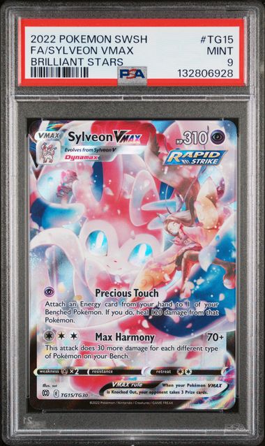 Sylveon VMAX #TG15- [Graded PSA 9] SWSH09: Brilliant Stars Trainer Gallery (SWSH09:TG)