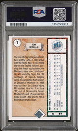 Ken Griffey Jr. 1989 Upper Deck #1 Star Rookie - [PSA Graded 5] - Back