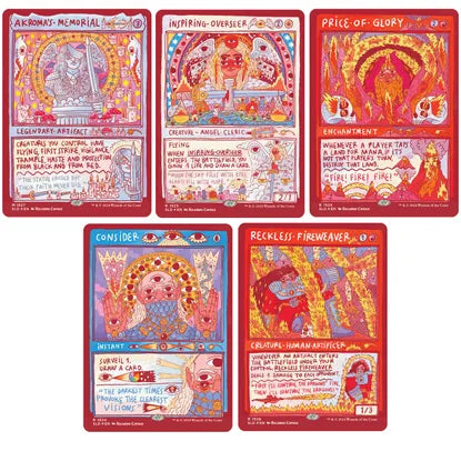 Secret lair Burning Revelations 限定 4つセット Secret Lair Roadshow Edition: Burning Revelations - Rainbow