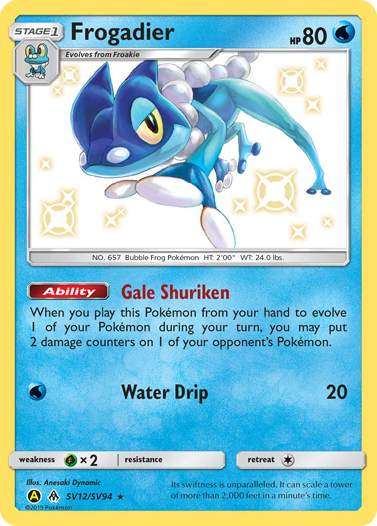 Frogadier (SV12/94) - Hidden Fates Shiny Vault (HIFSV)