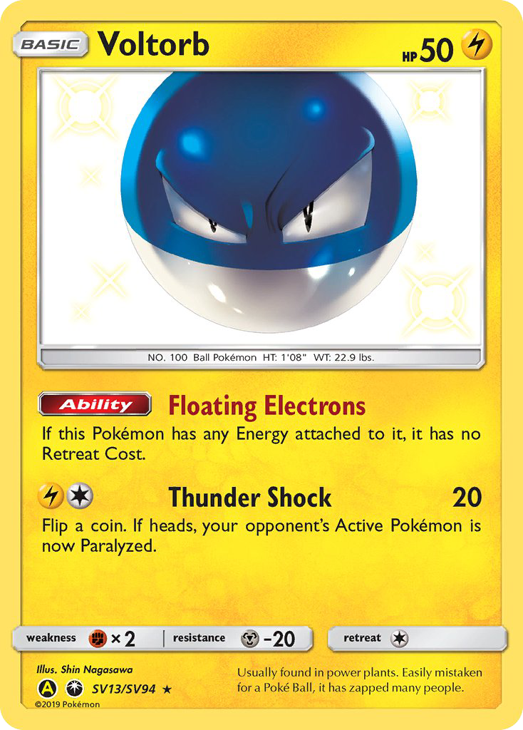 Voltorb (SV13/94) - Hidden Fates Shiny Vault (HIFSV)