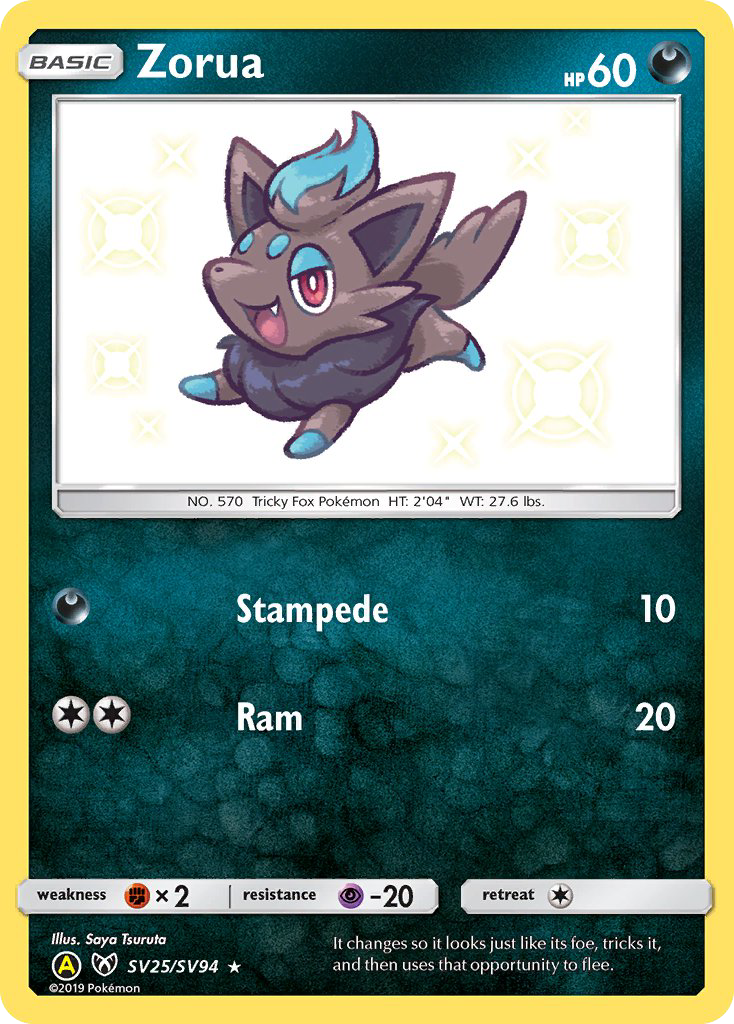 Zorua (SV25/94) - Hidden Fates Shiny Vault (HIFSV)
