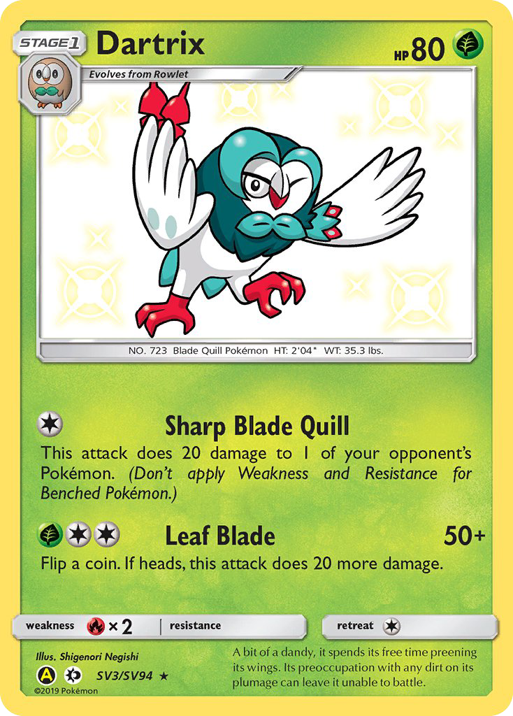 Dartrix (SV3/94) - Hidden Fates Shiny Vault (HIFSV)